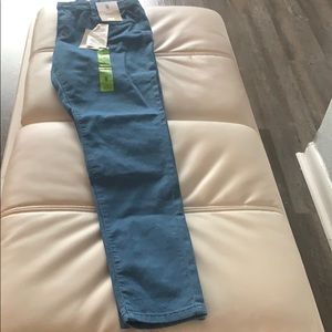 Blue skinny jeans